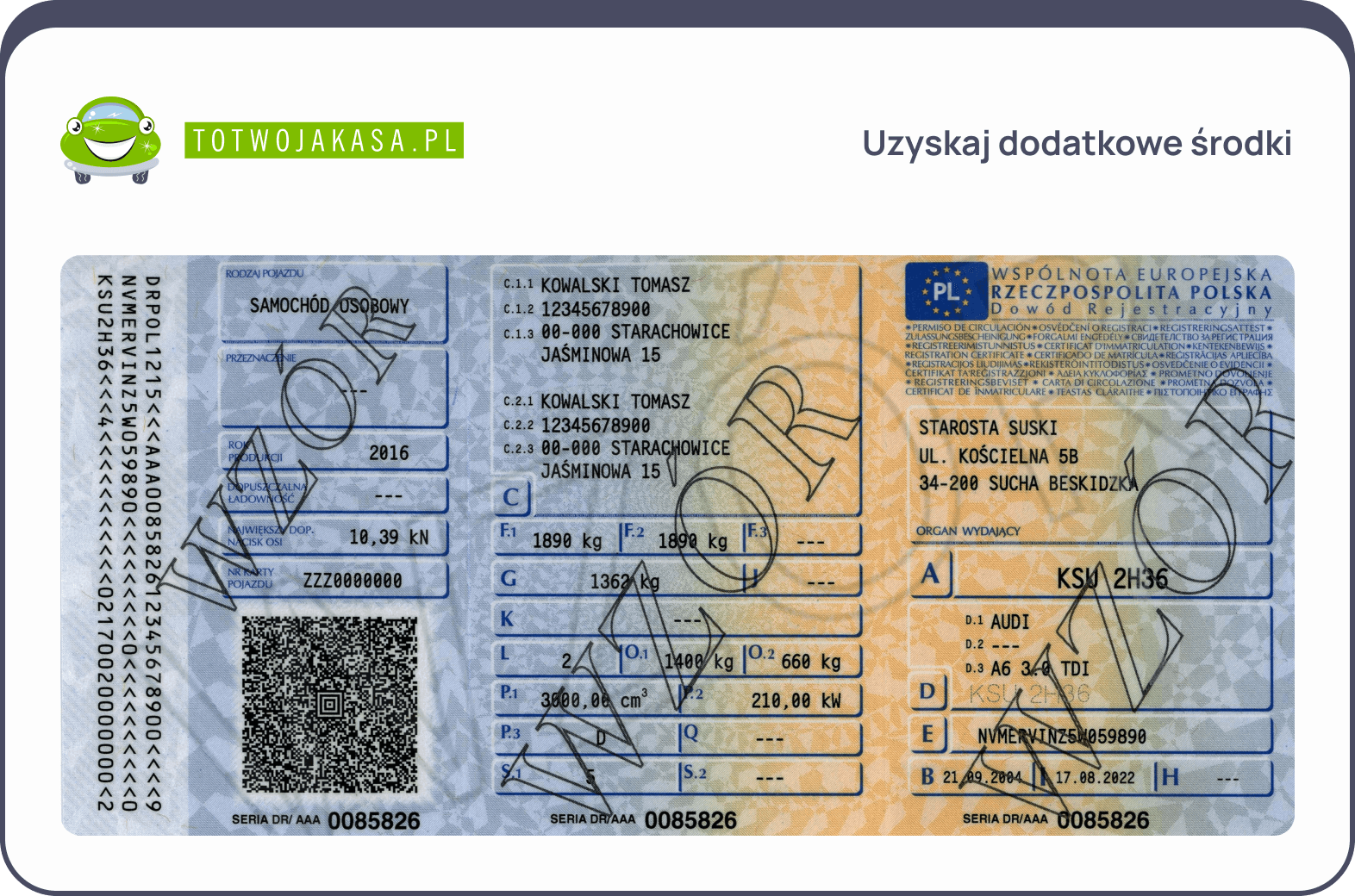 dowód rejestracyjny